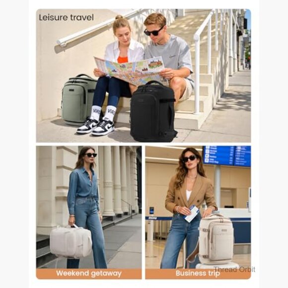 28L Airline Approved Travel Backpack with Packing Cubes, Lightweight Waterproof main image 4